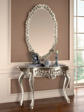 PRESTIGE - Oval framed wall-mounted mirror by CASA +39 - view 3